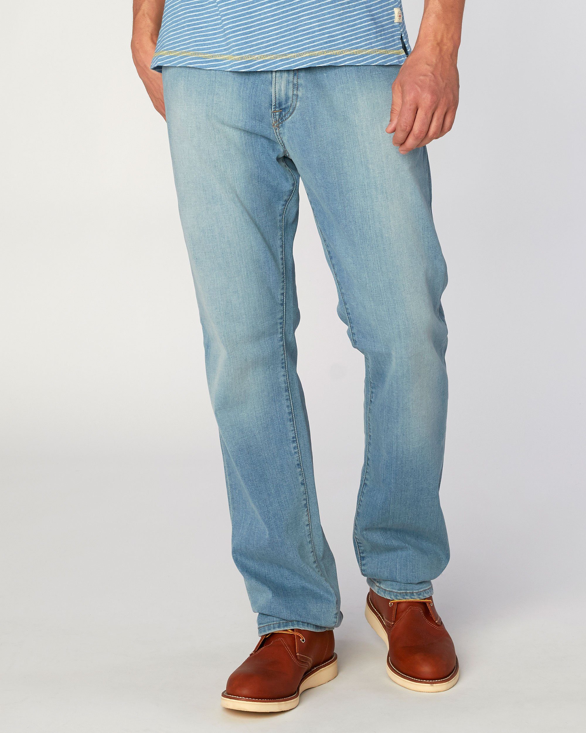 Stone Blue Straight Fit Jeans – Bluer