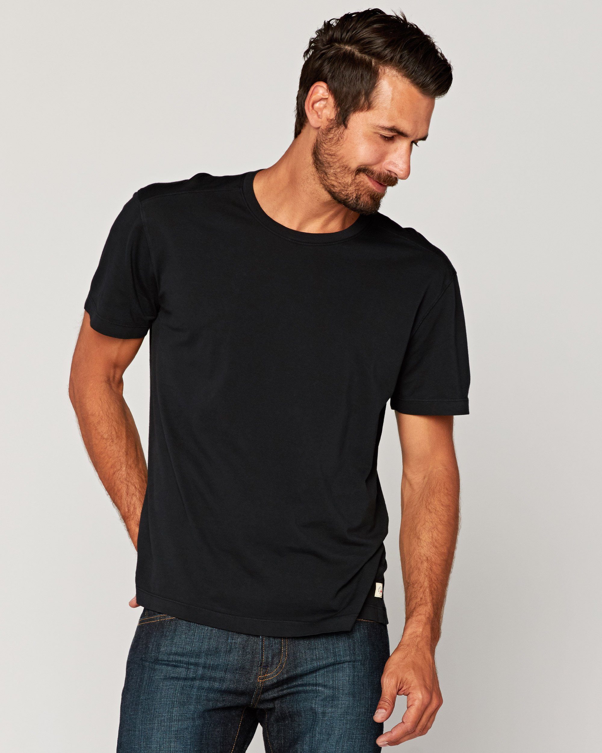 Agave Supima Tee in Black – Agave Denim