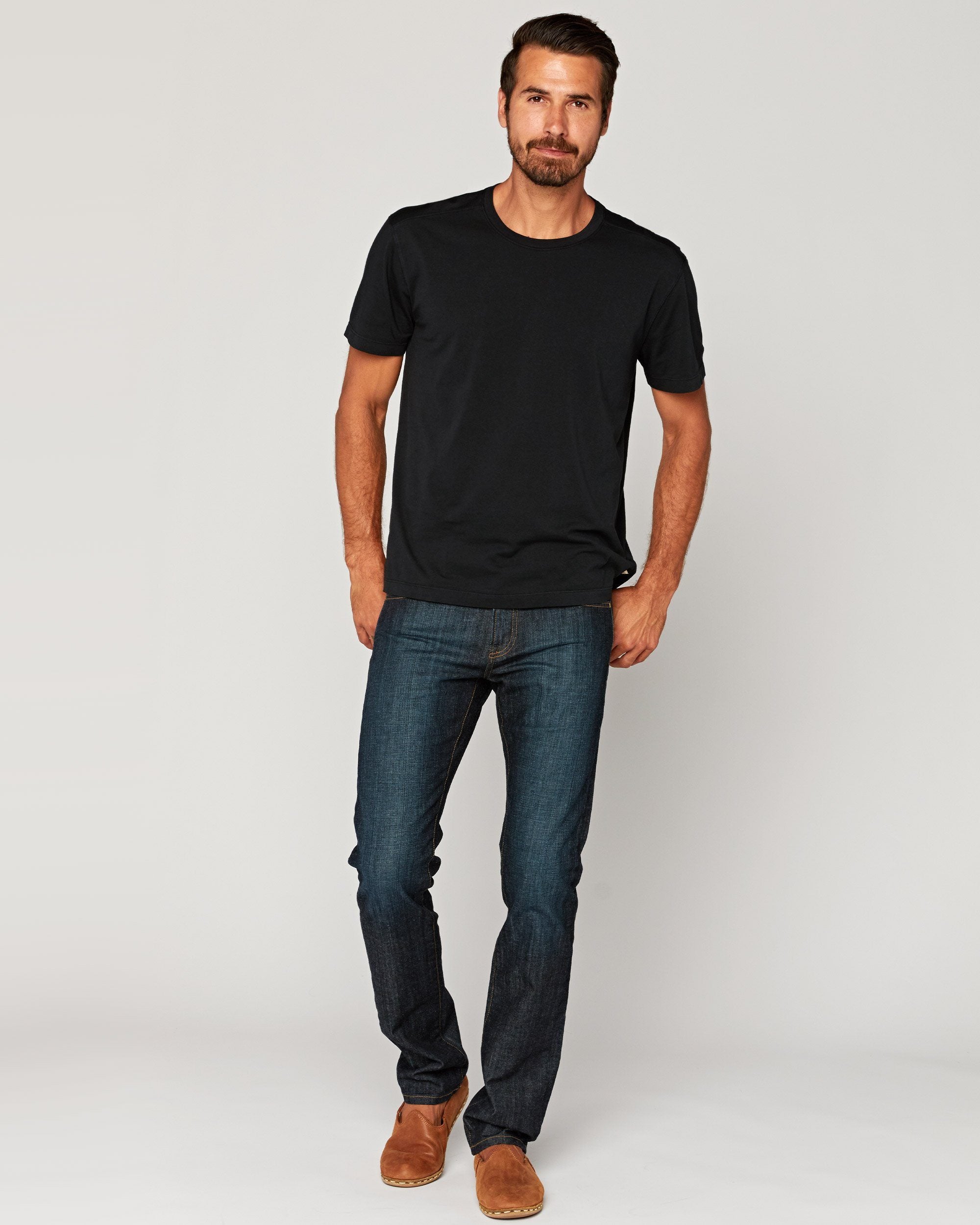 Agave Supima Tee in Black – Agave Denim